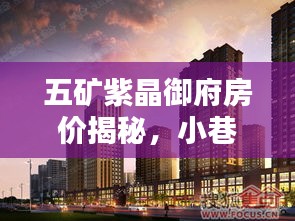 五礦紫晶御府房價揭秘，小巷特色小店背后的價值探索