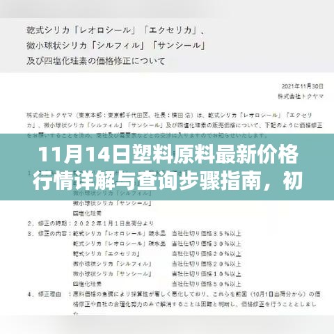 11月14日塑料原料最新價(jià)格行情詳解與查詢步驟指南，初學(xué)者與進(jìn)階用戶必備指南