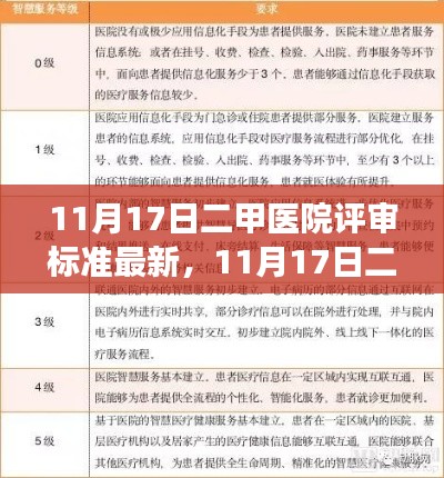 11月17日二甲醫(yī)院評審標(biāo)準(zhǔn)最新解讀及全方位分析，特性、體驗(yàn)、競品對比與用戶群體洞察