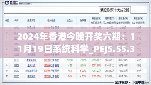 2024年香港今晚開獎六期：11月19日系統(tǒng)科學(xué)_PEJ5.55.31自助版本