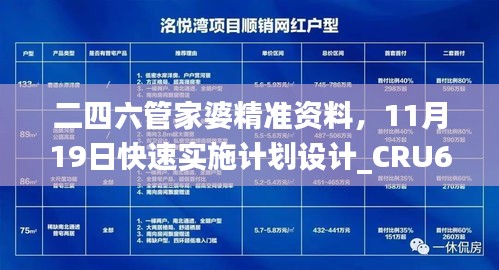 二四六管家婆精準(zhǔn)資料，11月19日快速實(shí)施計(jì)劃設(shè)計(jì)_CRU6.29.98版本展示