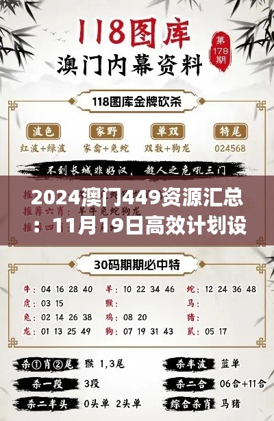 2024澳門449資源匯總：11月19日高效計劃設(shè)計與實施_OPX9.43.71透明版