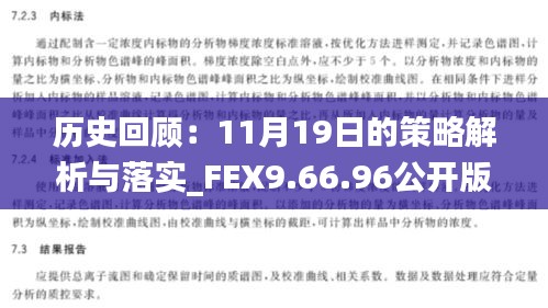 歷史回顧：11月19日的策略解析與落實(shí)_FEX9.66.96公開版