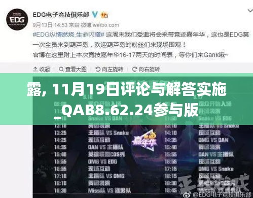 露, 11月19日評論與解答實施_QAB8.62.24參與版
