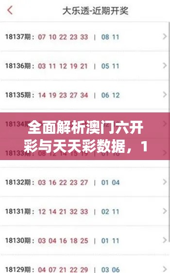 全面解析澳門六開彩與天天彩數(shù)據(jù)，11月19日QOB6.72.34游玩版本發(fā)布
