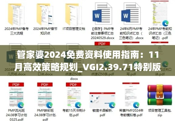管家婆2024免費資料使用指南：11月高效策略規(guī)劃_VGI2.39.71特別版
