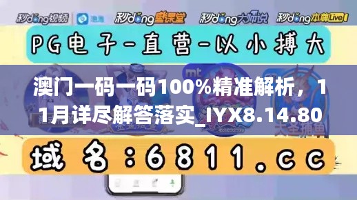 澳門一碼一碼100%精準(zhǔn)解析，11月詳盡解答落實(shí)_IYX8.14.80旗艦版