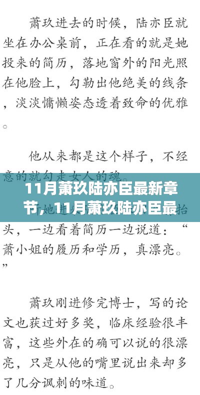 深度解析角色發(fā)展與劇情走向，最新章節(jié)蕭玖陸亦臣揭秘
