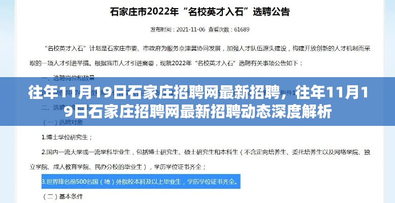 往年11月19日石家莊招聘網(wǎng)最新招聘動態(tài)解析及深度探討