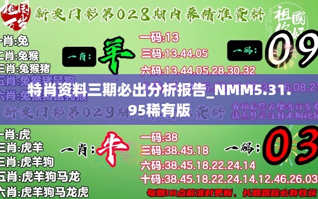 特肖資料三期必出分析報告_NMM5.31.95稀有版