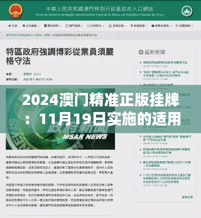 2024澳門精準(zhǔn)正版掛牌：11月19日實(shí)施的適用性計劃 - IPD9.12.30星耀版