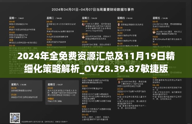 2024年全免費資源匯總及11月19日精細化策略解析_OVZ8.39.87敏捷版