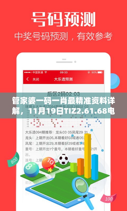 管家婆一碼一肖最精準(zhǔn)資料詳解，11月19日TIZ2.61.68電商版精細(xì)設(shè)計(jì)解析