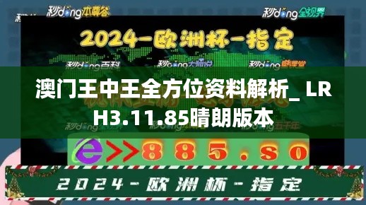 澳門(mén)王中王全方位資料解析_ LRH3.11.85晴朗版本