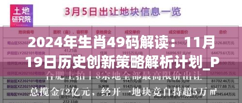 2024年生肖49碼解讀：11月19日歷史創(chuàng)新策略解析計劃_PRI3.35.69科技版