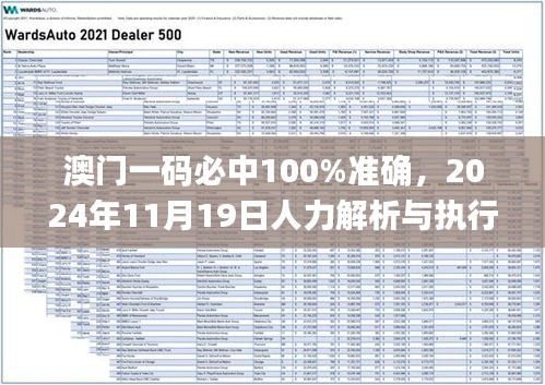 澳門一碼必中100%準(zhǔn)確，2024年11月19日人力解析與執(zhí)行_BIB2.67.89穩(wěn)定版