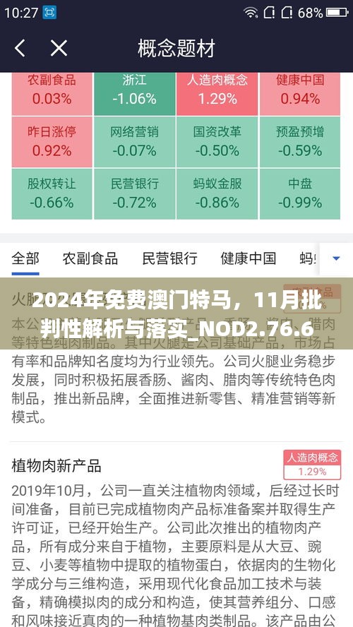 2024年免費(fèi)澳門(mén)特馬，11月批判性解析與落實(shí)_NOD2.76.62遠(yuǎn)程版