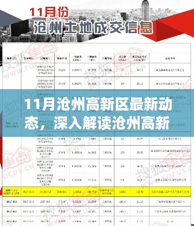 滄州高新區(qū)十一月最新動態(tài)深度解讀，產(chǎn)品特性、用戶體驗與市場定位分析