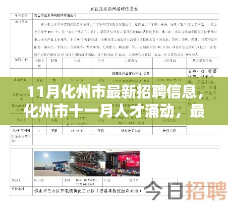 化州市十一月人才招聘熱潮涌動(dòng)，最新招聘信息深度解析