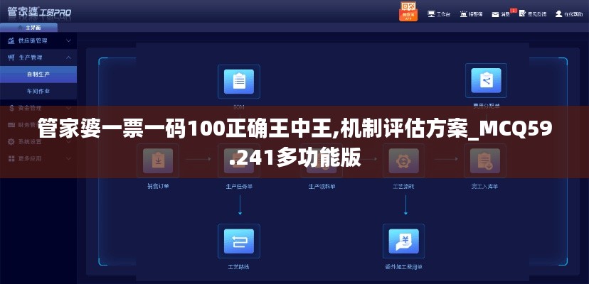 管家婆一票一碼100正確王中王,機(jī)制評(píng)估方案_MCQ59.241多功能版