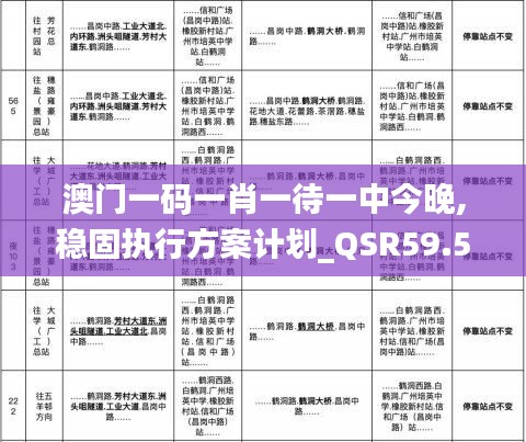 澳門一碼一肖一待一中今晚,穩(wěn)固執(zhí)行方案計(jì)劃_QSR59.553高配版