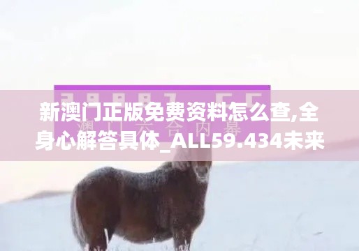 新澳門正版免費資料怎么查,全身心解答具體_ALL59.434未來科技版