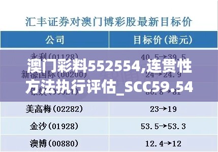 澳門彩料552554,連貫性方法執(zhí)行評估_SCC59.544輕量版