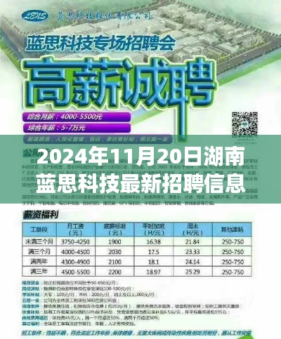 湖南藍(lán)思科技最新招聘信息，夢想起航，揚帆啟程的日子