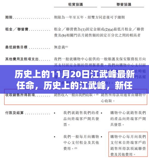 江武峰的新任命，歷史背景、深遠(yuǎn)影響及11月20日的時(shí)間印記