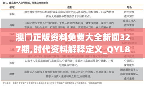 澳門正版資料免費大全新聞327期,時代資料解釋定義_QYL8.37.56融合版