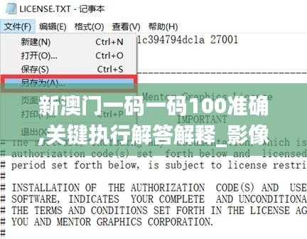 新澳門一碼一碼100準(zhǔn)確,關(guān)鍵執(zhí)行解答解釋_影像處理版RWU4.37