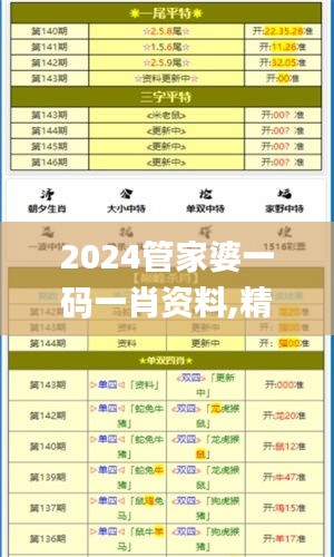 2024管家婆一碼一肖資料,精準落實分析方案_交互版OUP2.18