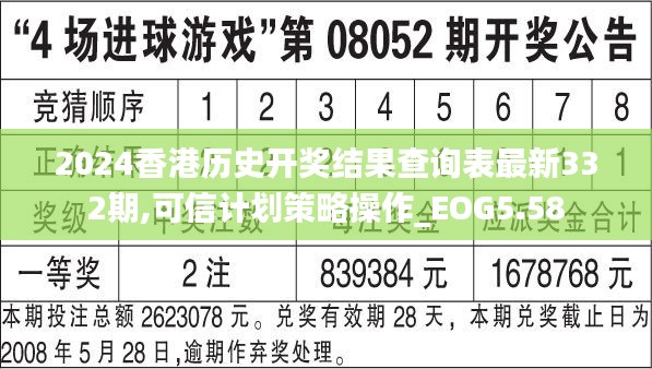2024香港歷史開(kāi)獎(jiǎng)結(jié)果查詢表最新332期,可信計(jì)劃策略操作_EOG5.58