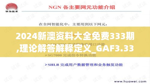2024新澳資料大全免費(fèi)333期,理論解答解釋定義_GAF3.33