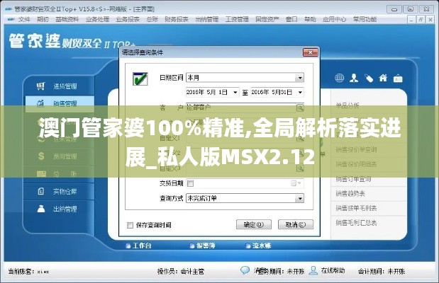澳門管家婆100%精準,全局解析落實進展_私人版MSX2.12