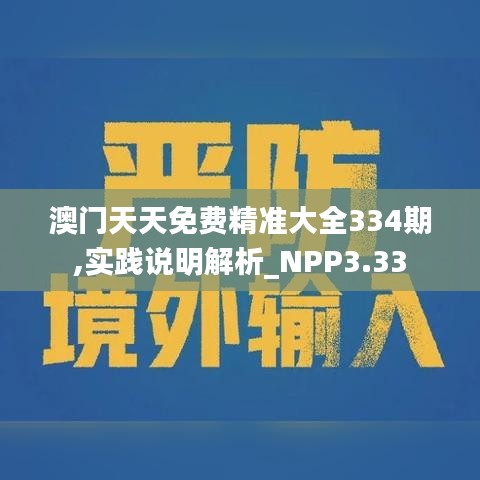 澳門天天免費精準大全334期,實踐說明解析_NPP3.33