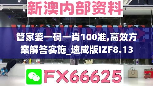 管家婆一碼一肖100準(zhǔn),高效方案解答實(shí)施_速成版IZF8.13