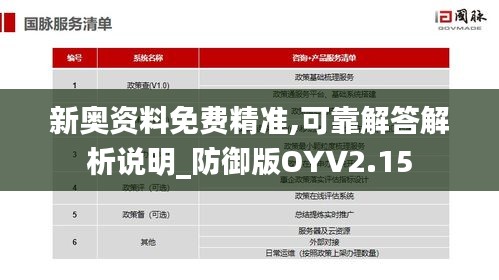 新奧資料免費精準,可靠解答解析說明_防御版OYV2.15