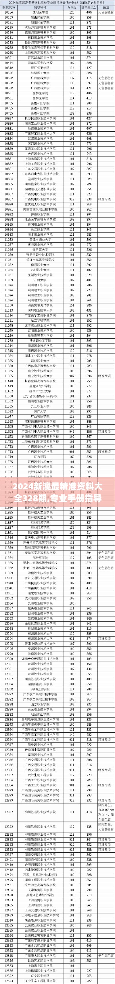 2024新澳最精準(zhǔn)資料大全328期,專業(yè)手冊指導(dǎo)說明_PLY6.67
