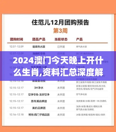 2024澳門(mén)今天晚上開(kāi)什么生肖,資料匯總深度解析_ZMX3.39