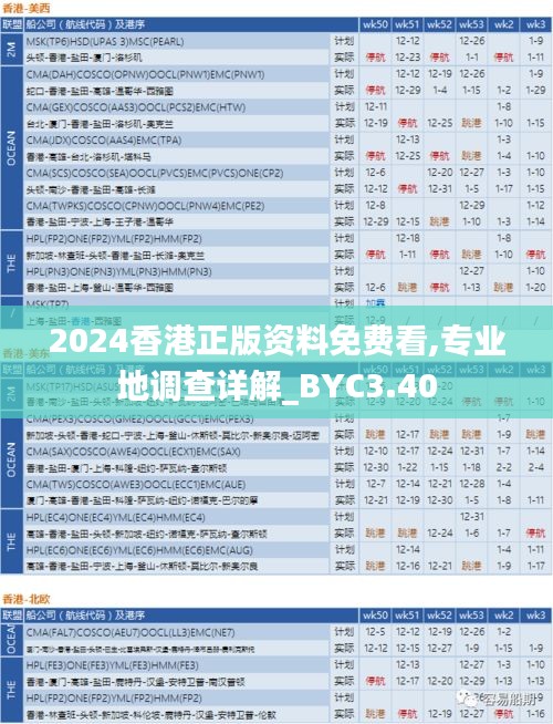 2024香港正版資料免費看,專業(yè)地調(diào)查詳解_BYC3.40