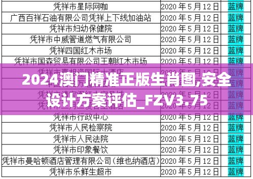 2024澳門精準(zhǔn)正版生肖圖,安全設(shè)計(jì)方案評估_FZV3.75