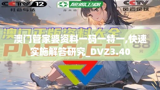 澳門管家婆資料一碼一特一,快速實施解答研究_DVZ3.40
