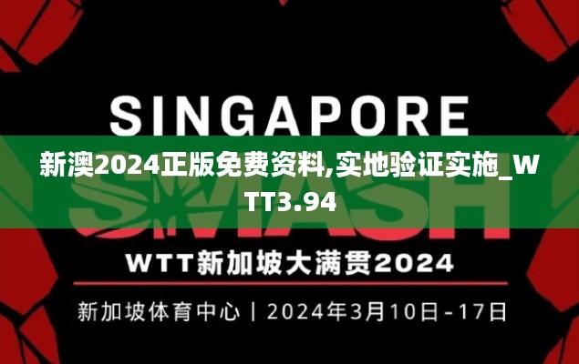 新澳2024正版免費(fèi)資料,實(shí)地驗(yàn)證實(shí)施_WTT3.94