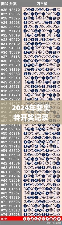 2024年新奧特開獎記錄查詢表,數(shù)據(jù)整合決策_NTI3.79