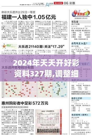2024年天天開(kāi)好彩資料327期,調(diào)整細(xì)節(jié)執(zhí)行方案_THE3.59