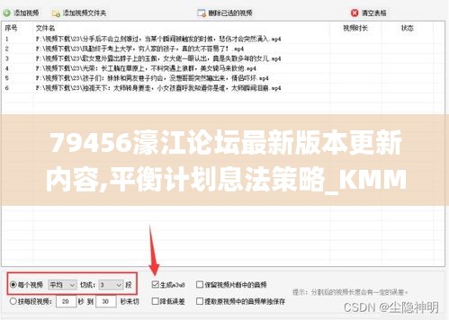 79456濠江論壇最新版本更新內(nèi)容,平衡計劃息法策略_KMM3.38