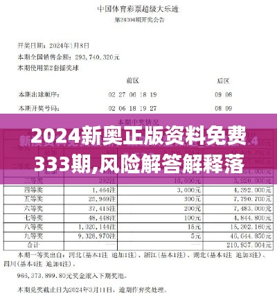 2024新奧正版資料免費333期,風險解答解釋落實_KZZ2.60