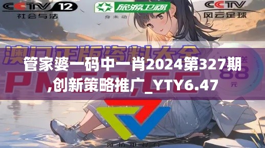 管家婆一碼中一肖2024第327期,創(chuàng)新策略推廣_YTY6.47