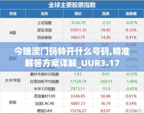 今晚澳門碼特開什么號(hào)碼,精準(zhǔn)解答方案詳解_UUR3.17